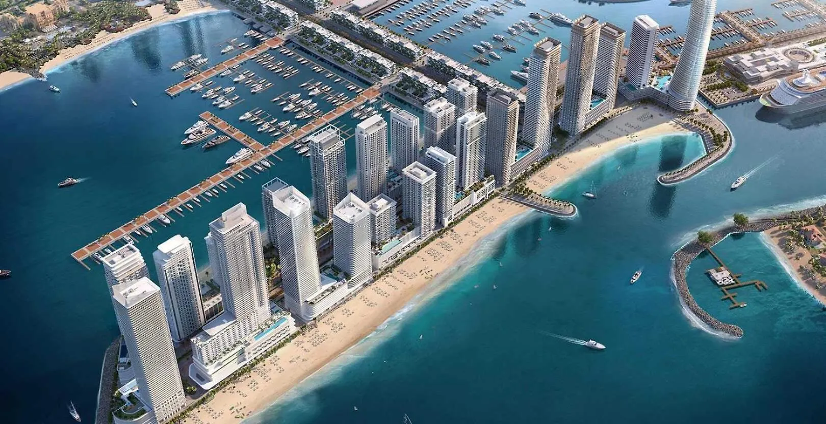 Silkhaus Seaside 2Bdr In Marina Vista Beachfront Dubai Apartment